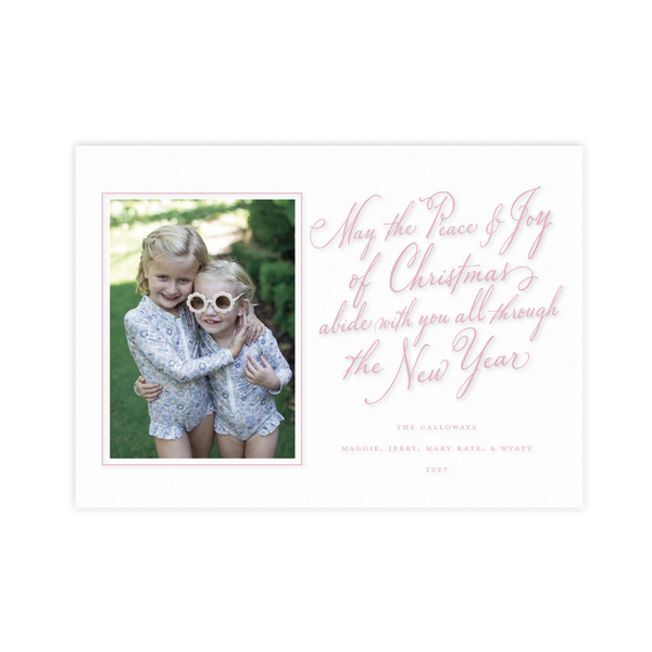 Calloway Engraved Medium Holiday Card