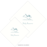 Cambridge Motif Cocktail Napkin