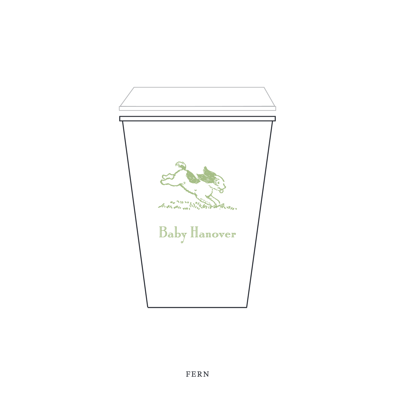 Cambridge Motif Paper Cup | 12 oz with Lid