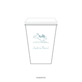 Cambridge Motif Paper Cup | 12 oz with Lid
