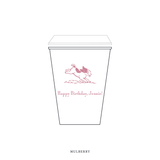 Cambridge Motif Paper Cup | 12 oz with Lid