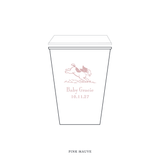 Cambridge Motif Paper Cup | 12 oz with Lid