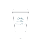 Cambridge Motif Paper Cup | 12 oz with Lid