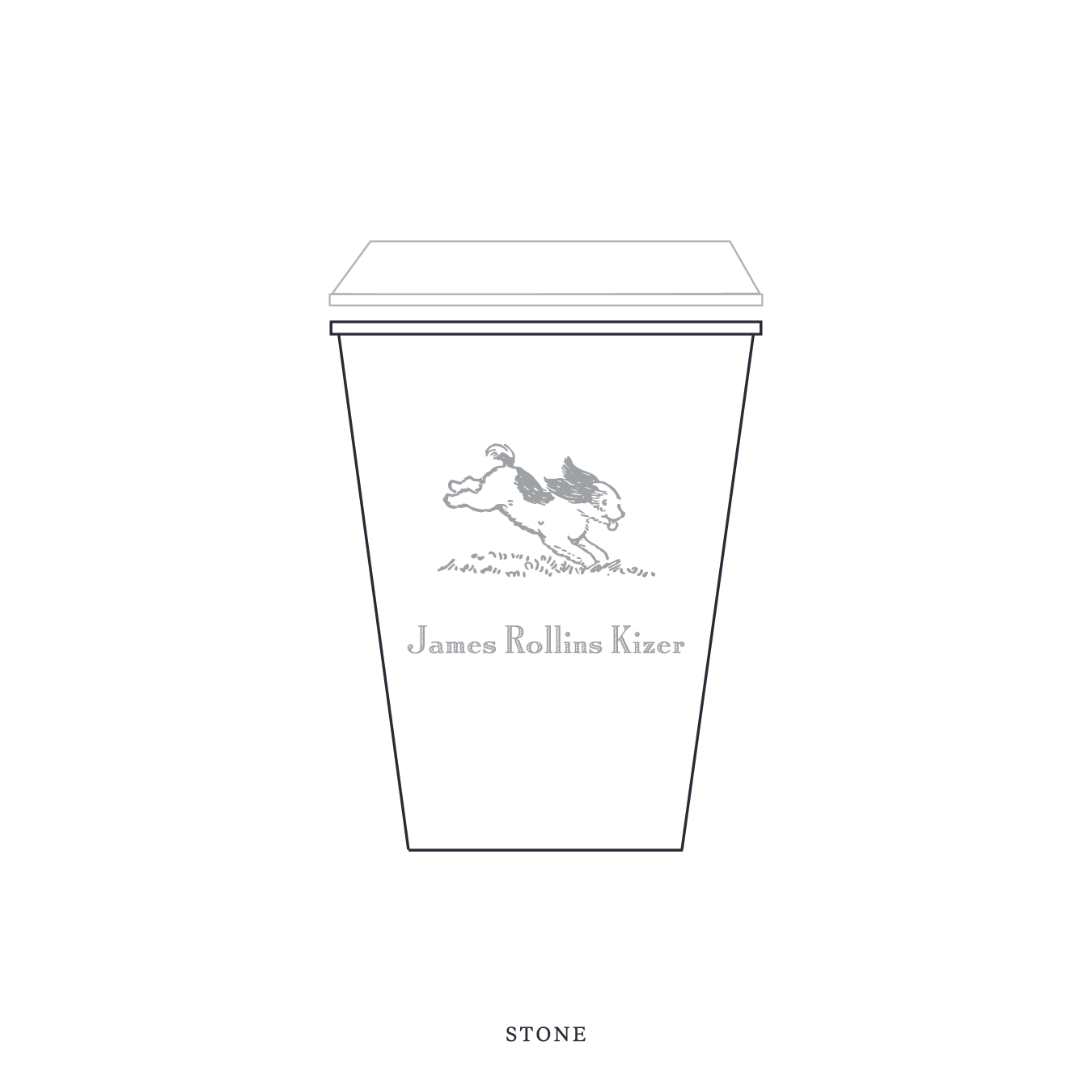 Cambridge Motif Paper Cup | 12 oz with Lid
