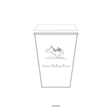 Cambridge Motif Paper Cup | 12 oz with Lid