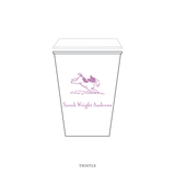 Cambridge Motif Paper Cup | 12 oz with Lid