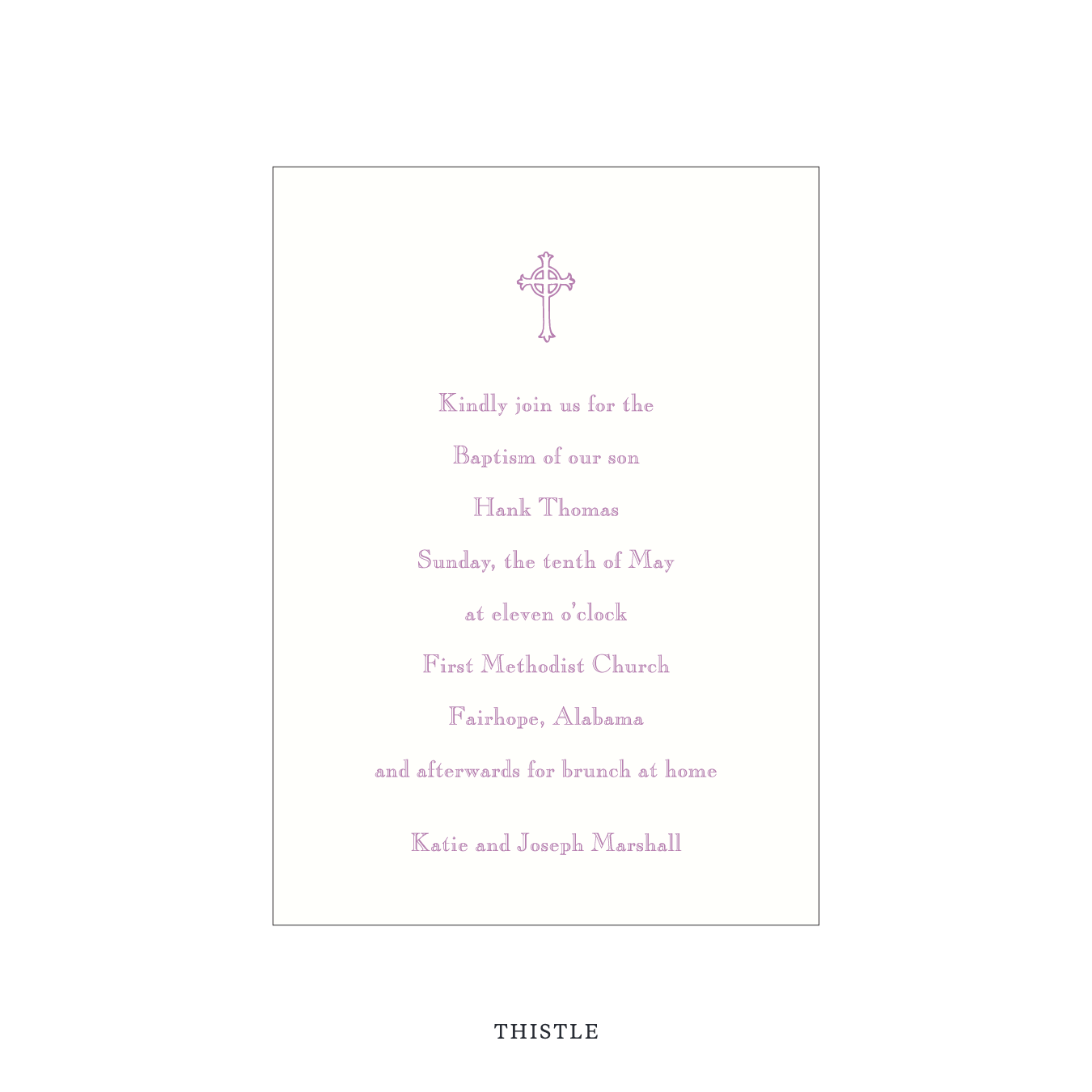 Camden Religious Celebration Invitation