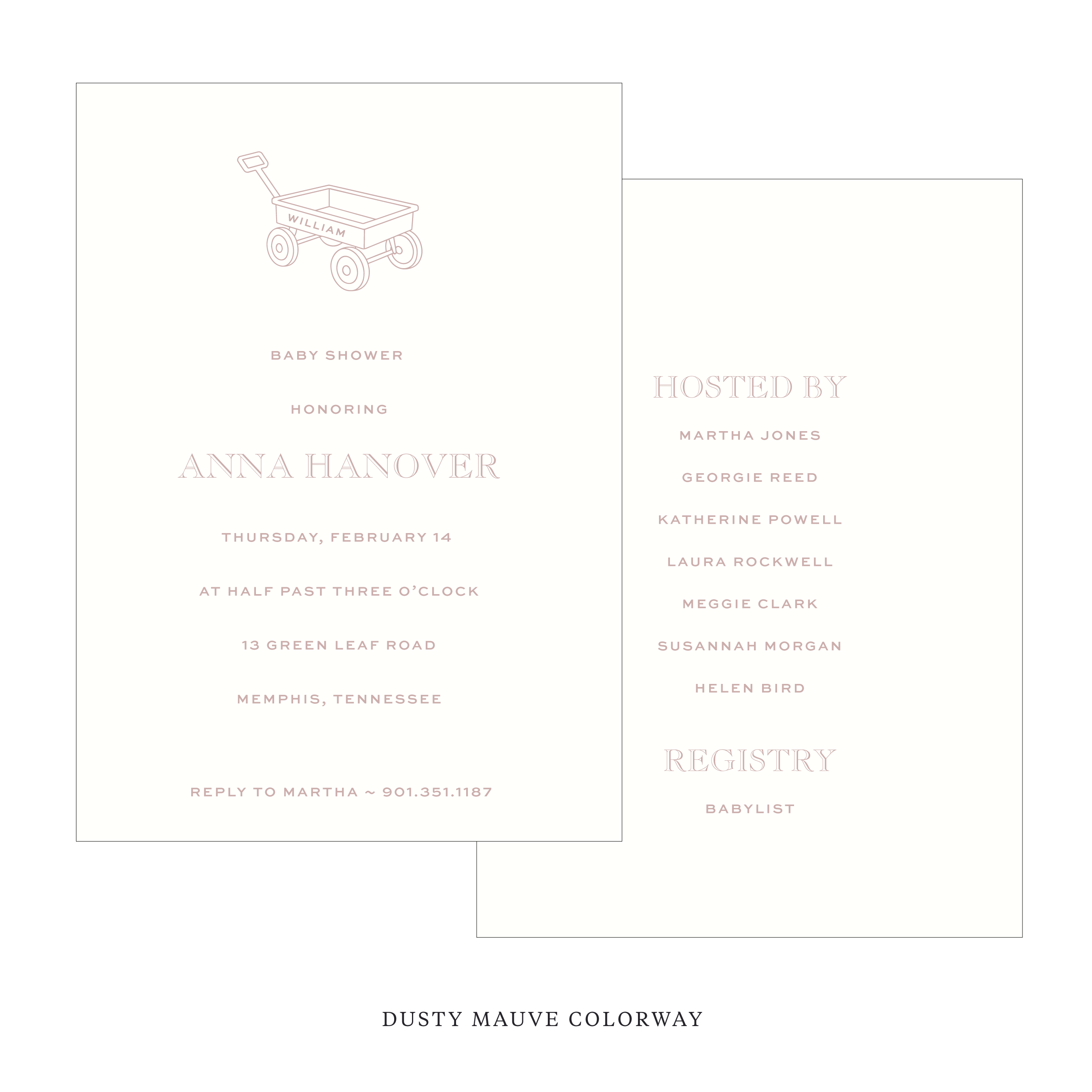 Camden Motif Baby Shower Invitation