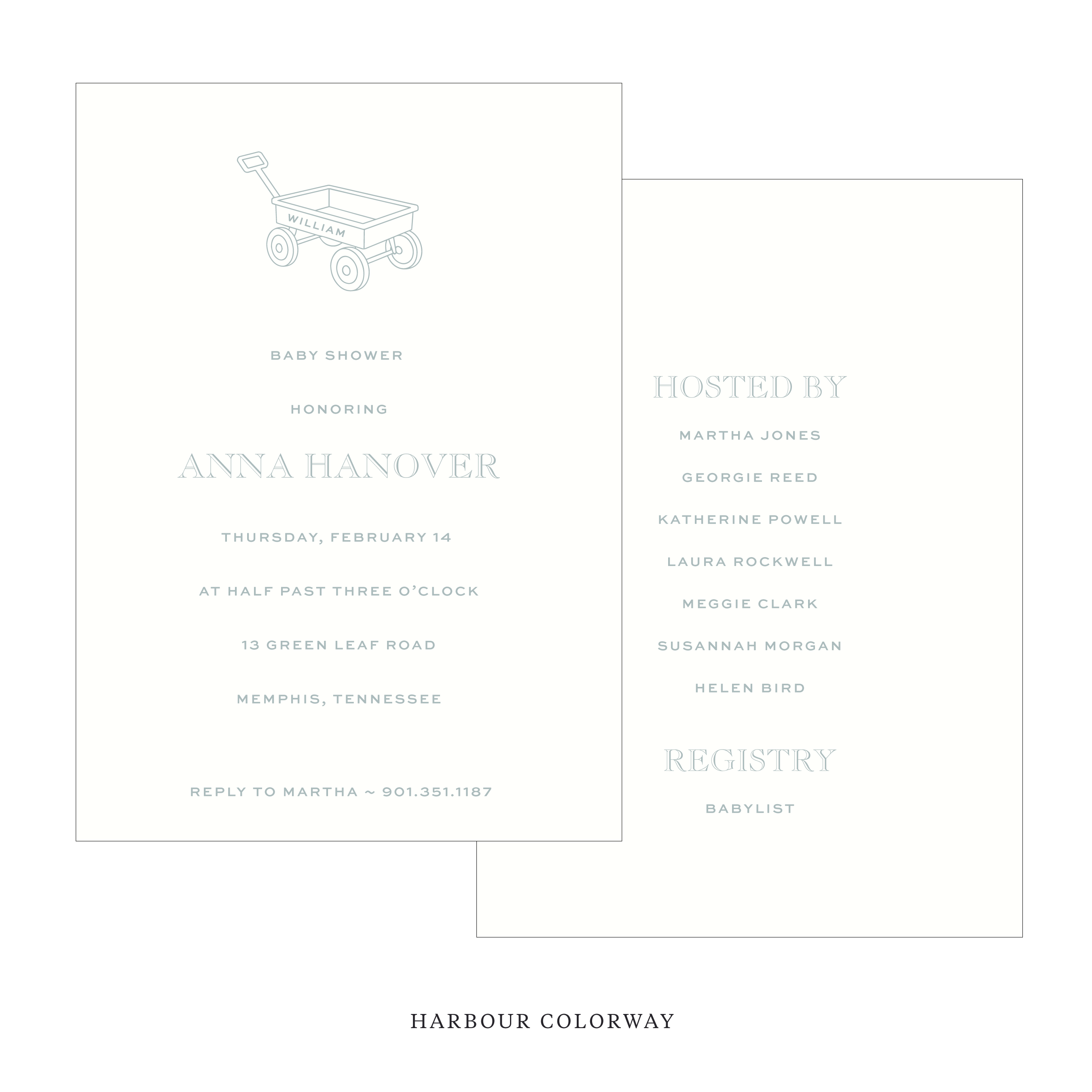 Camden Motif Baby Shower Invitation