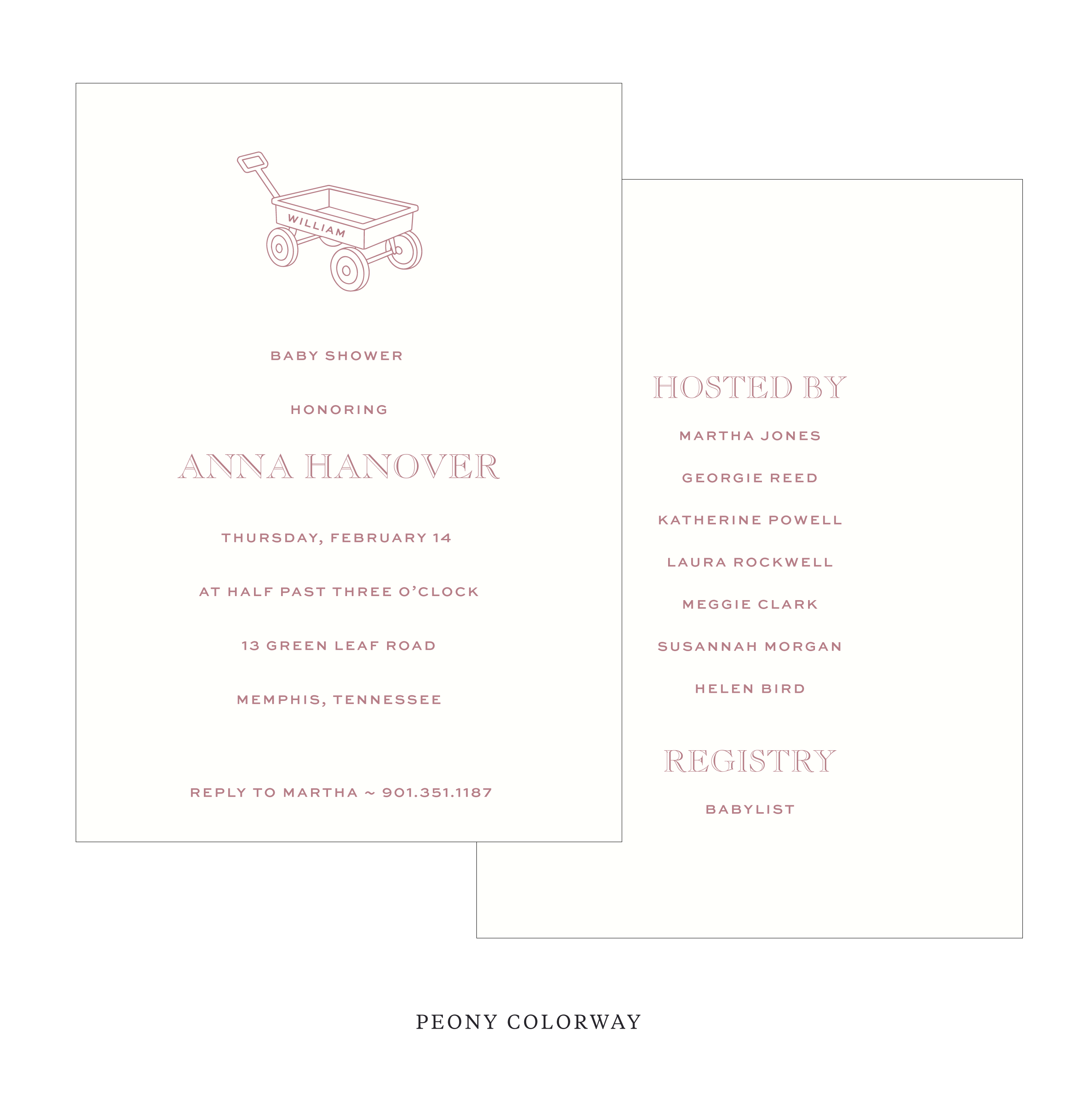 Camden Motif Baby Shower Invitation