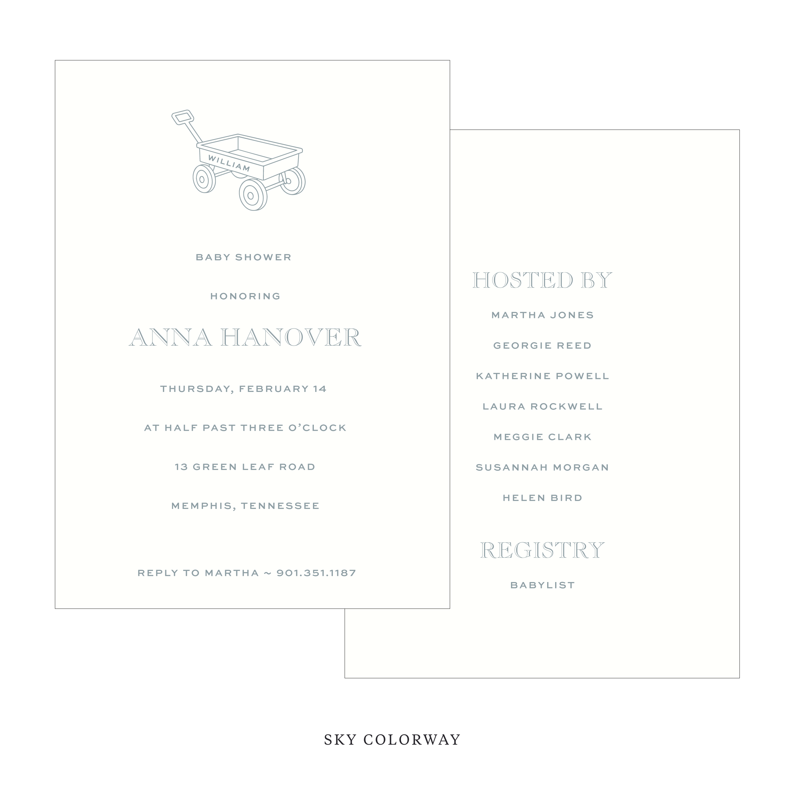 Camden Motif Baby Shower Invitation