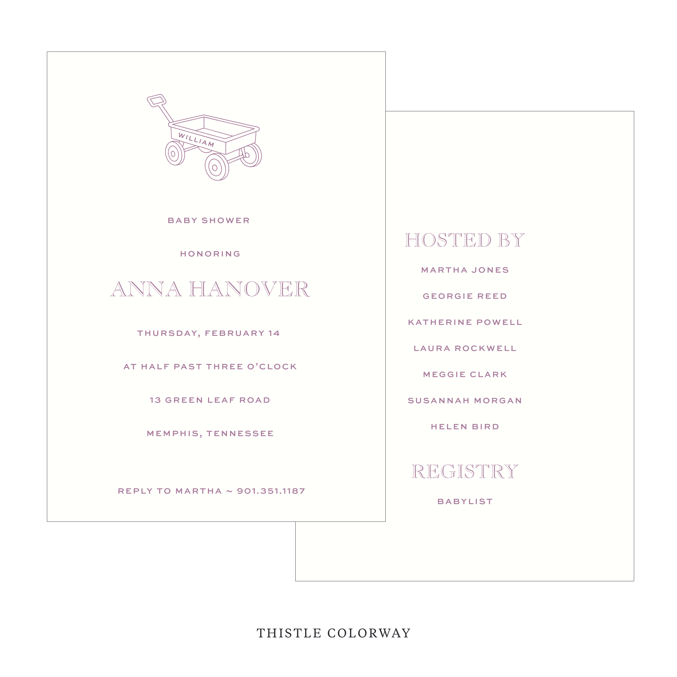 Camden Motif Baby Shower Invitation