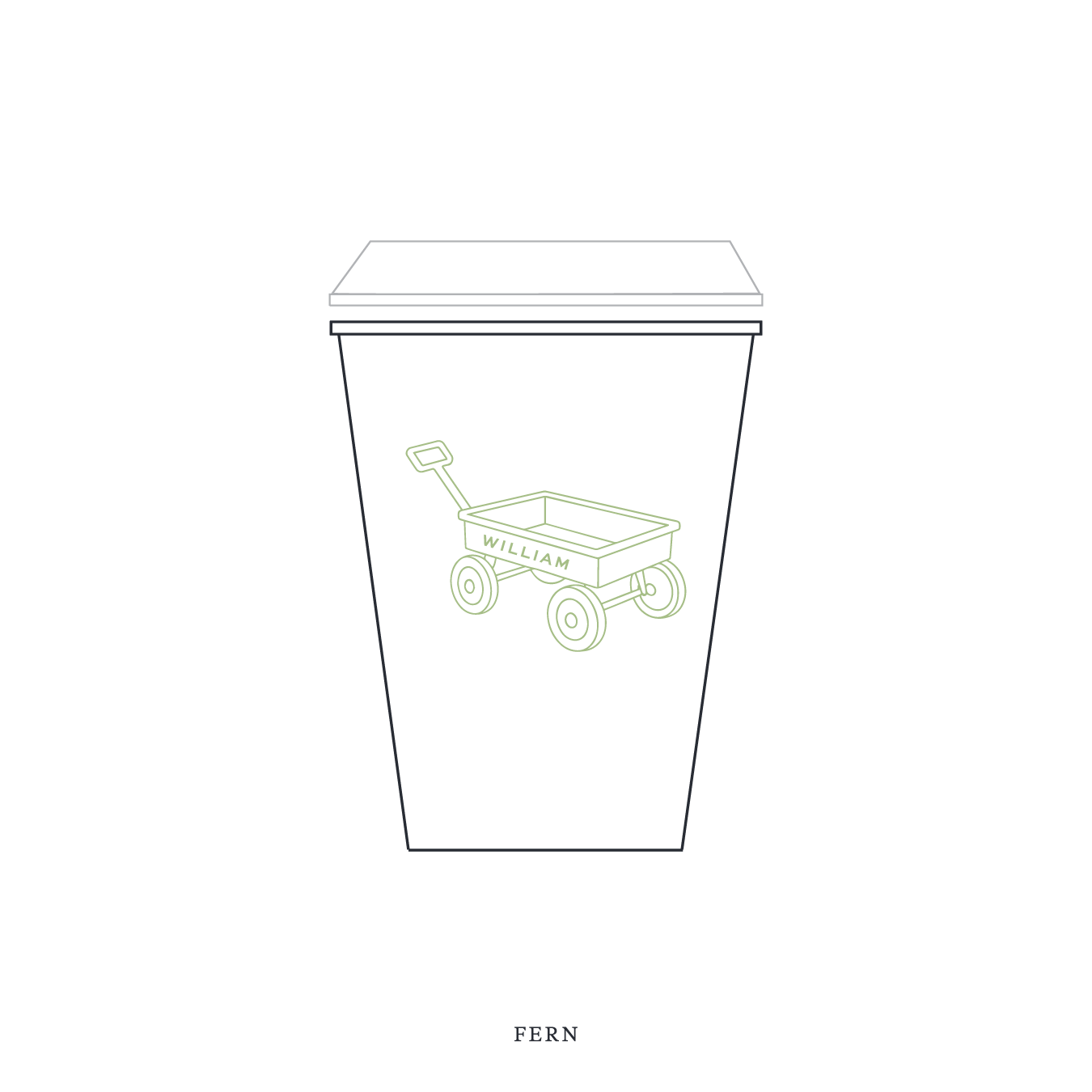 Camden Motif Paper Cup | 12 oz with Lid