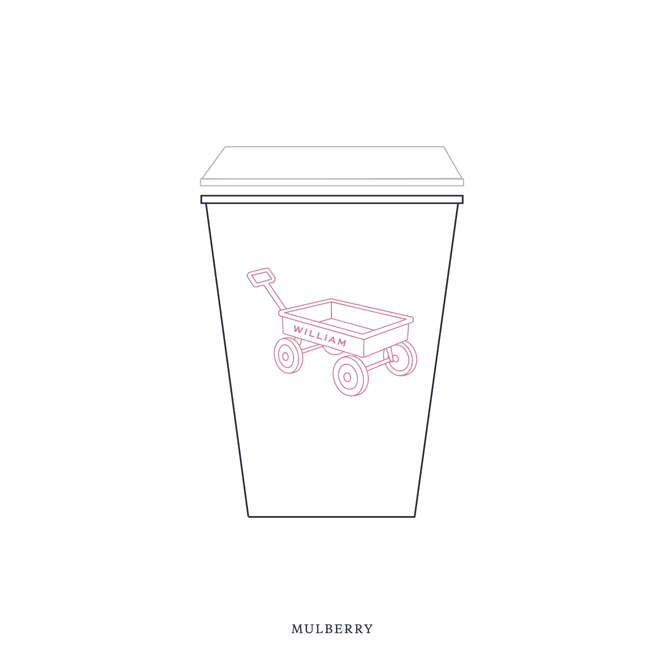 Camden Motif Paper Cup | 12 oz with Lid