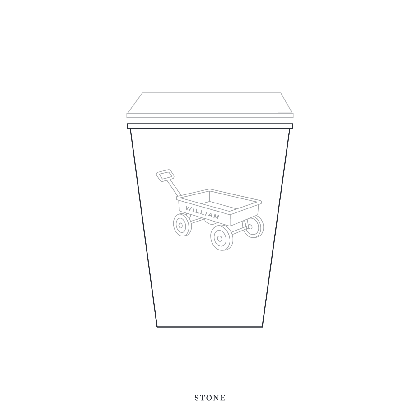 Camden Motif Paper Cup | 12 oz with Lid