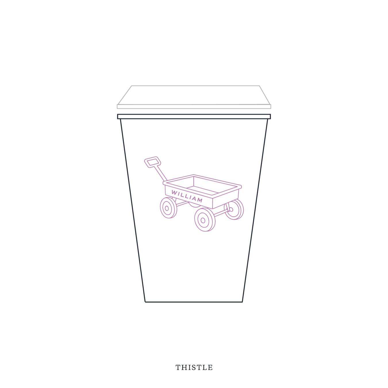 Camden Motif Paper Cup | 12 oz with Lid