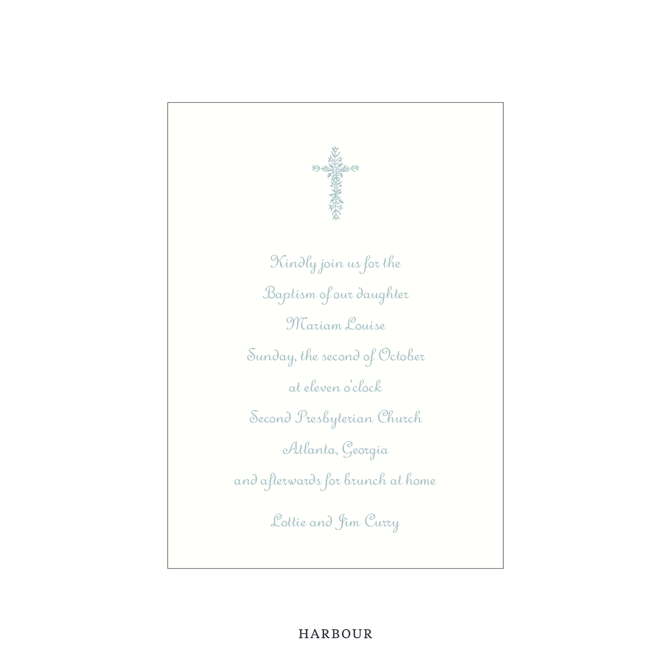 Campbell Religious Celebration Invitation