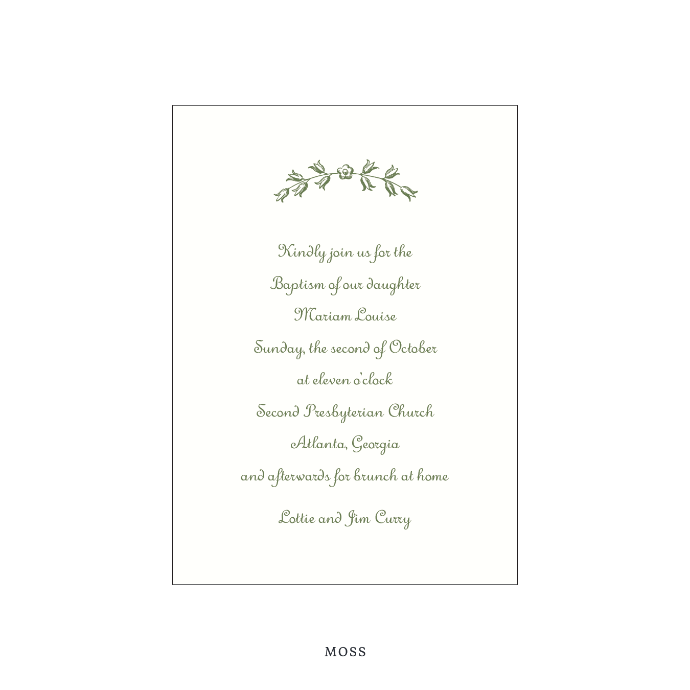 Campbell Religious Celebration Invitation