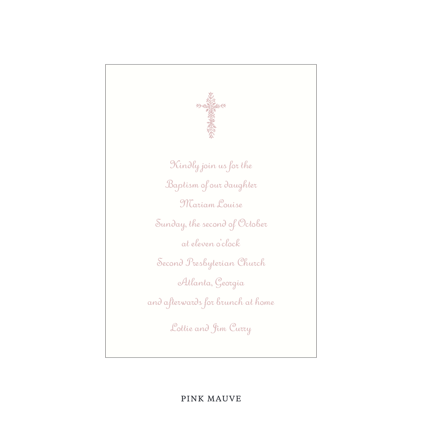 Campbell Religious Celebration Invitation