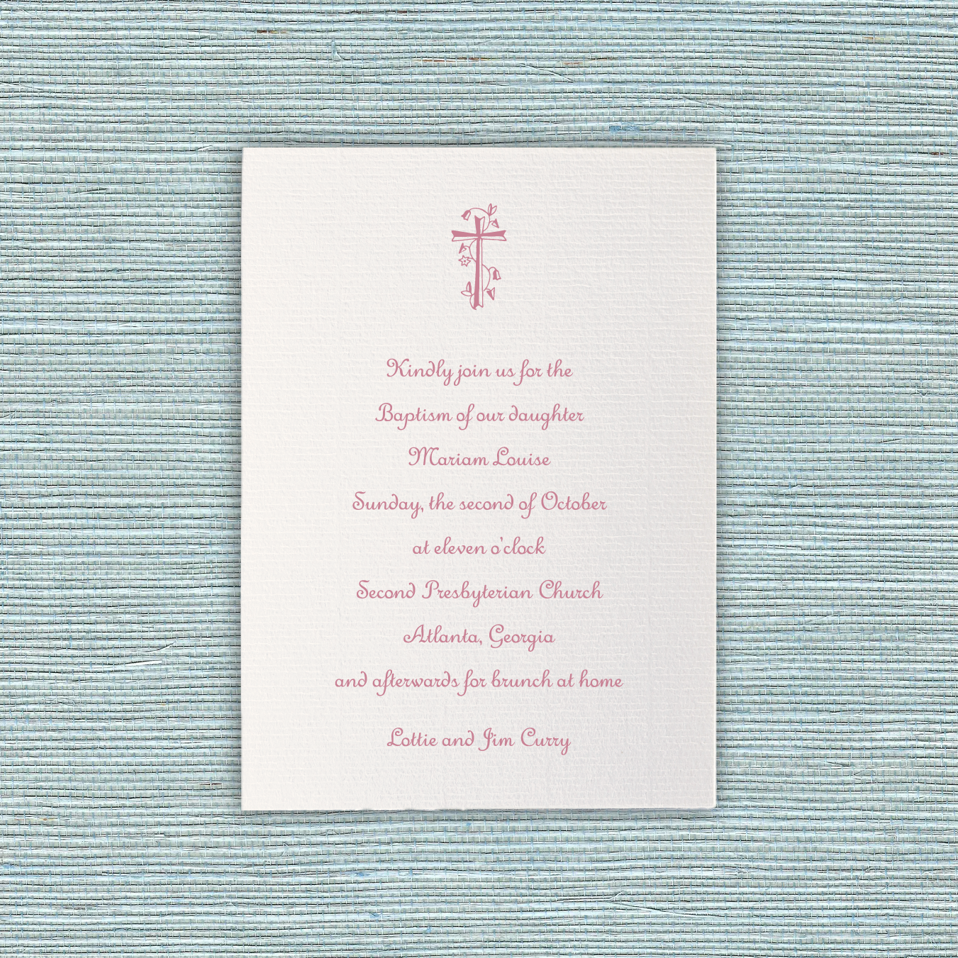 Campbell Religious Celebration Invitation