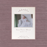 Campbell Motif Photo Birth Announcement