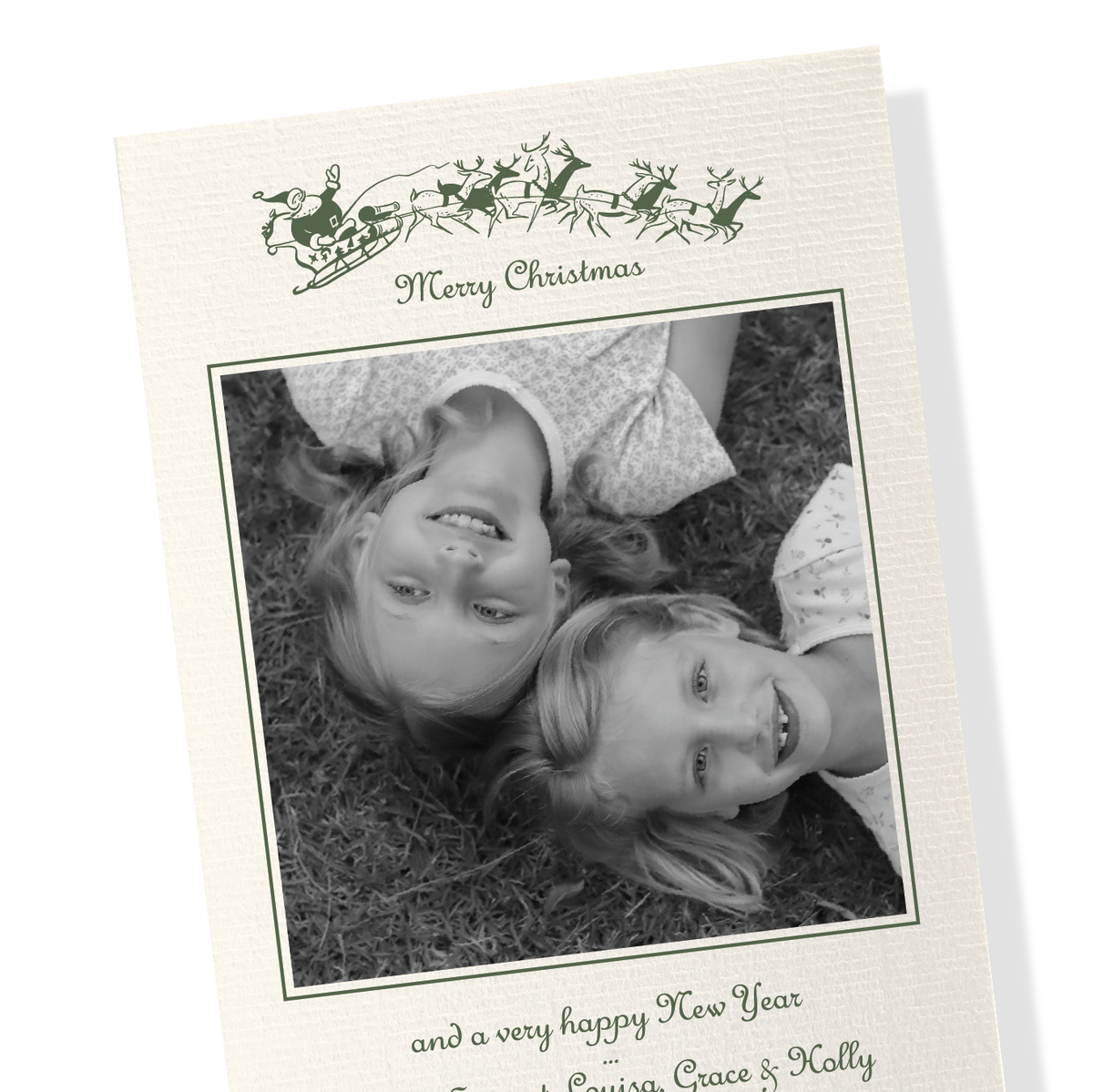 Campbell Vintage Motif Classic Print Holiday Card