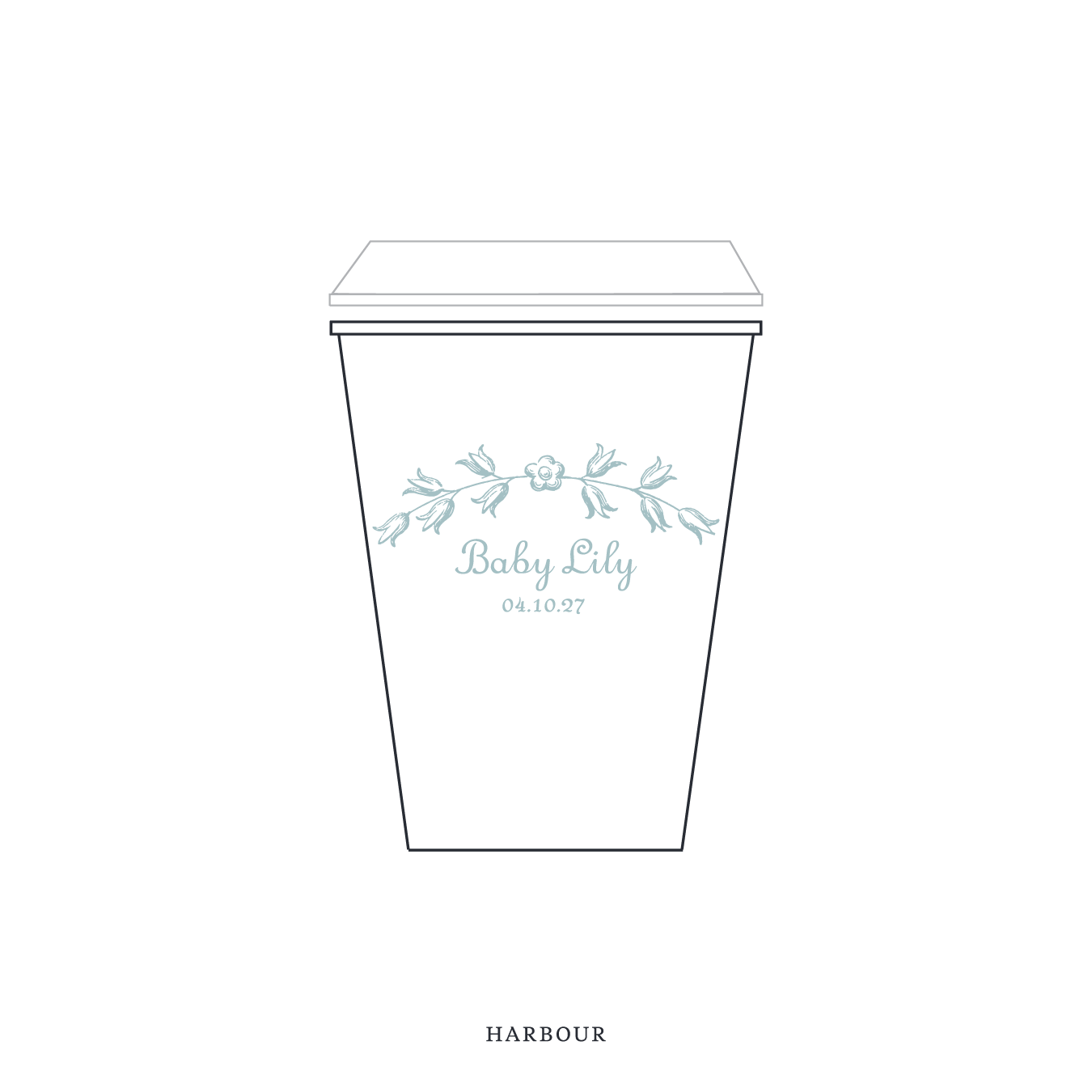Campbell Motif Paper Cup | 12 oz with Lid