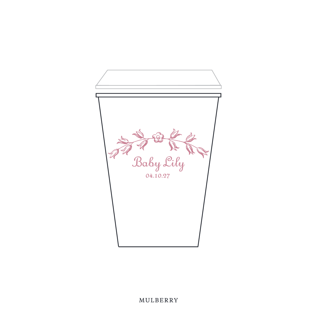 Campbell Motif Paper Cup | 12 oz with Lid