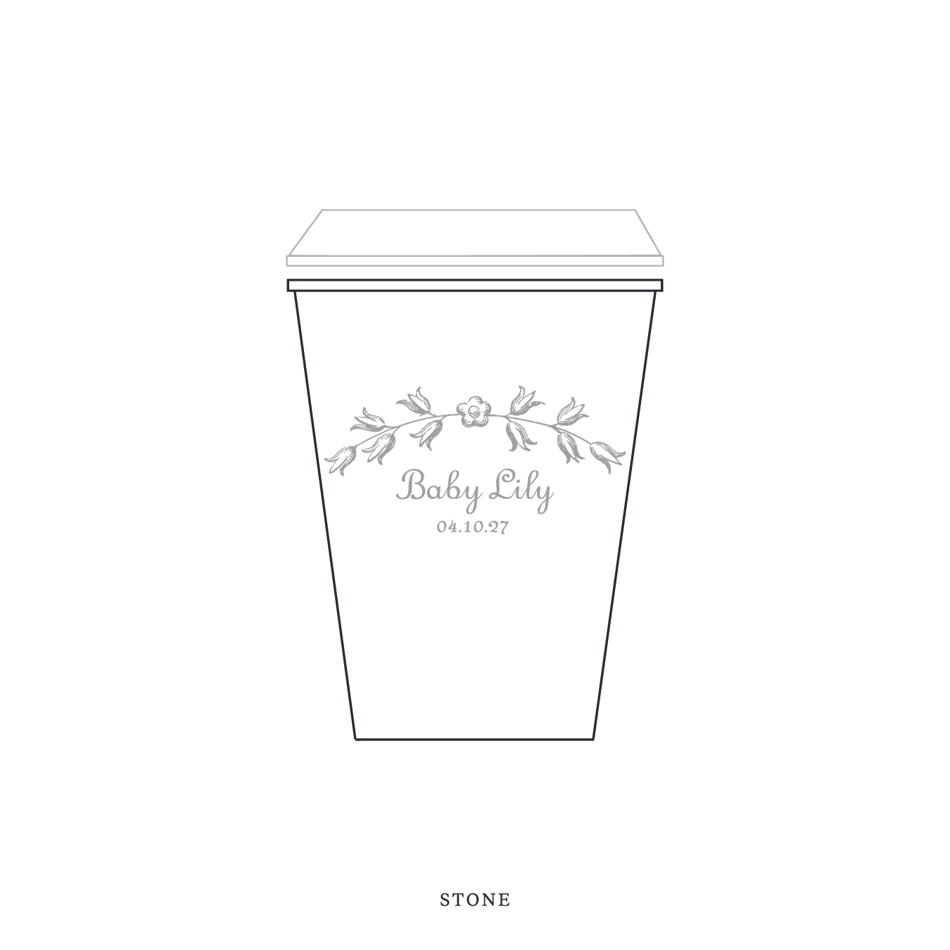 Campbell Motif Paper Cup | 12 oz with Lid