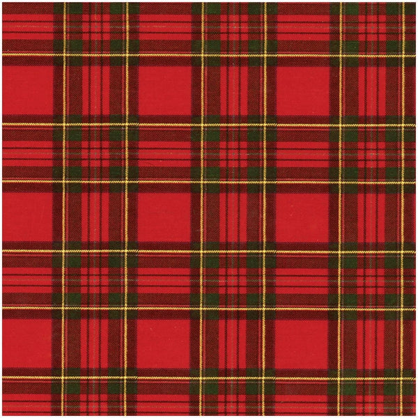 Royal Plaid Caspari Wrapping Paper