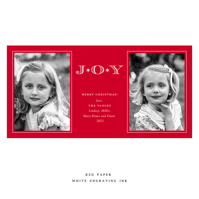 Celeste Medium Luxe Holiday Card