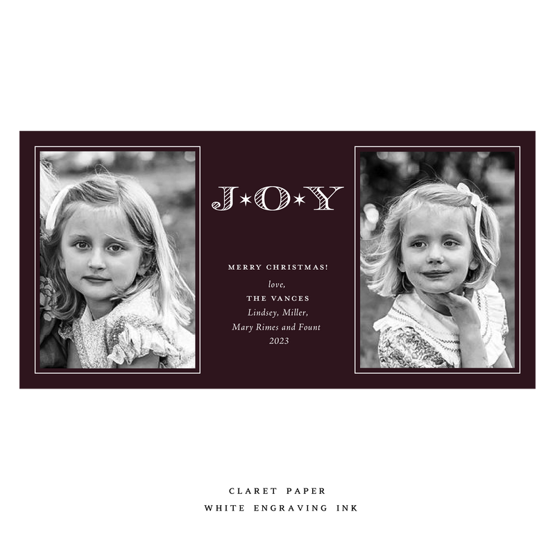 Celeste Medium Luxe Holiday Card