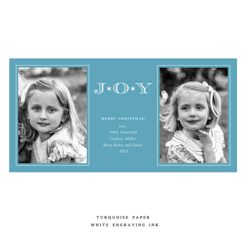 Celeste Medium Luxe Holiday Card