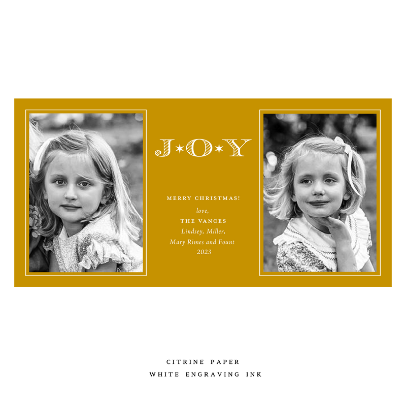 Celeste Medium Luxe Holiday Card