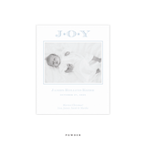 Celeste Small Letterpress Birth Announcement