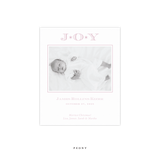 Celeste Small Letterpress Birth Announcement