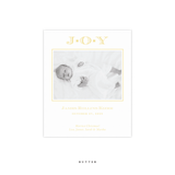 Celeste Small Letterpress Birth Announcement