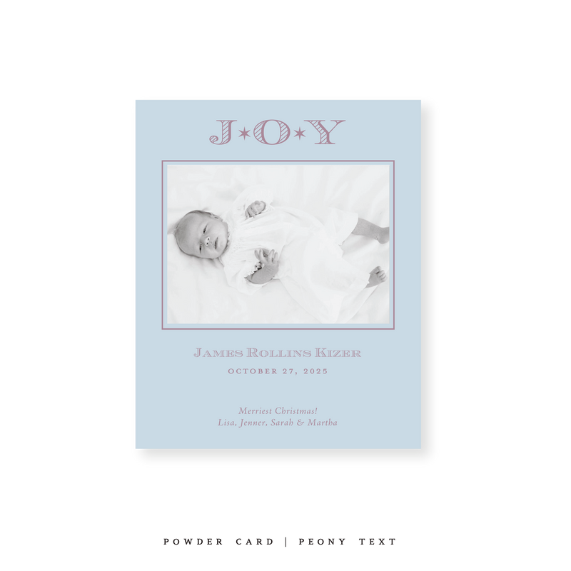Celeste Classic Printed Small Holiday Card