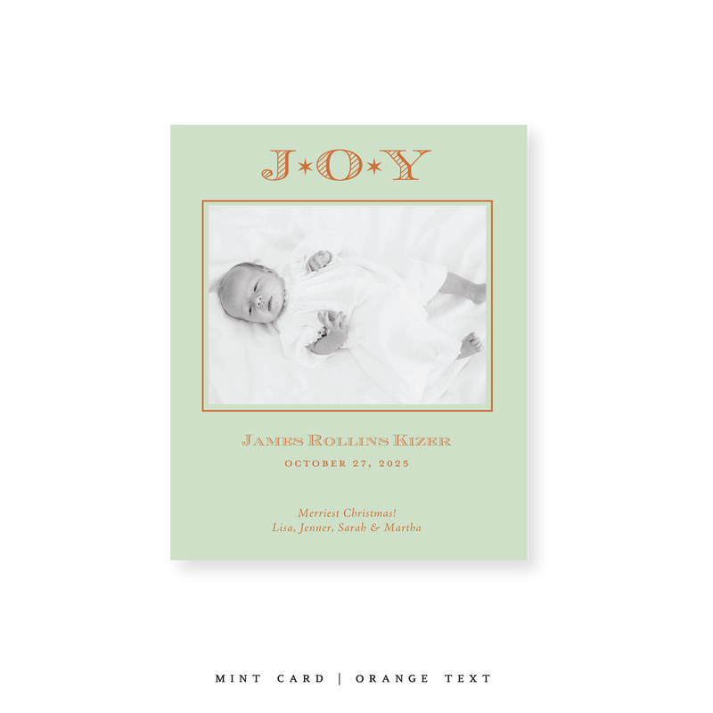 Celeste Classic Printed Small Holiday Card