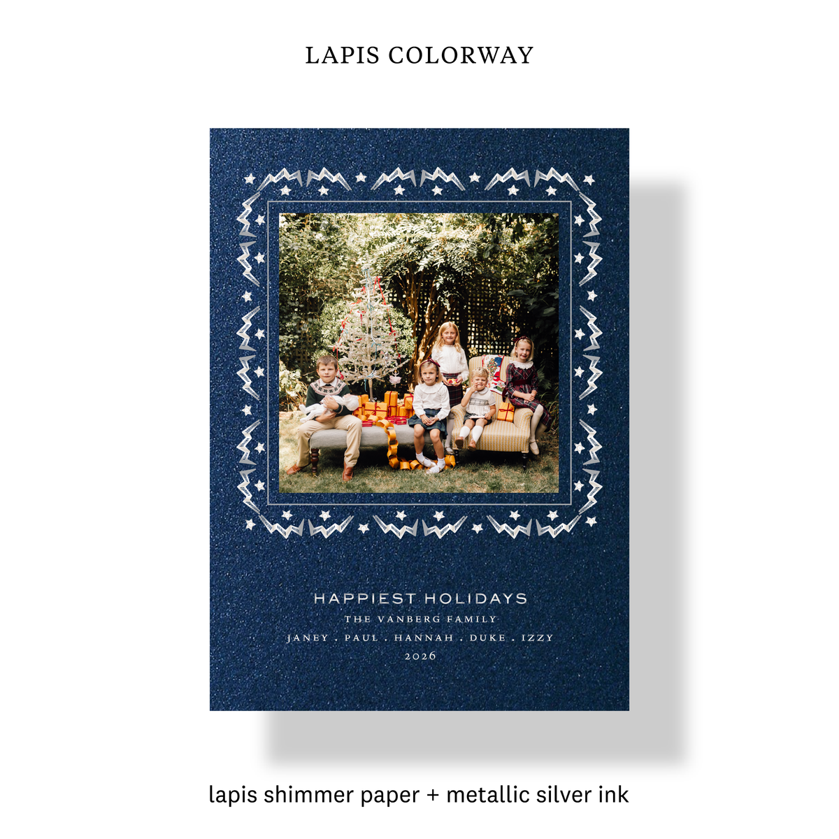Ceres Engraved Holiday Card, Medium