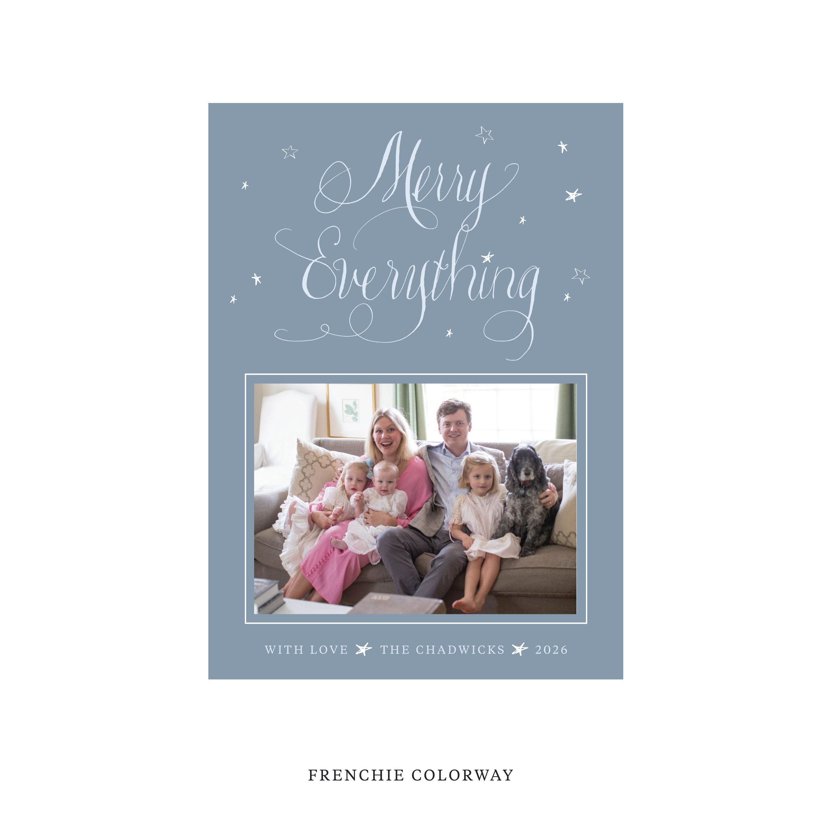 Birdsong Classic Flat Print Holiday Card, Medium