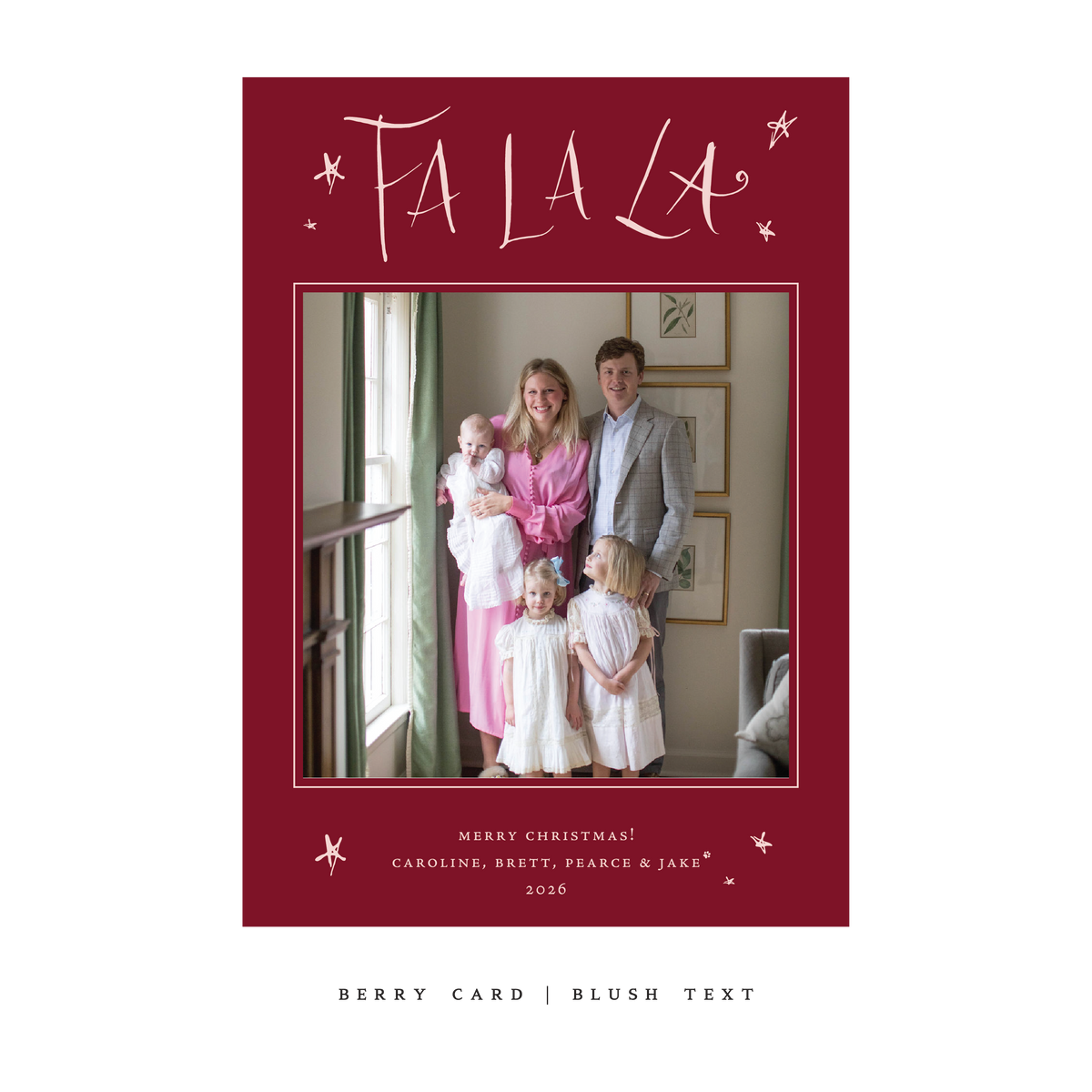 Chadwick Classic Flat Print Holiday Card, Large (Archive)