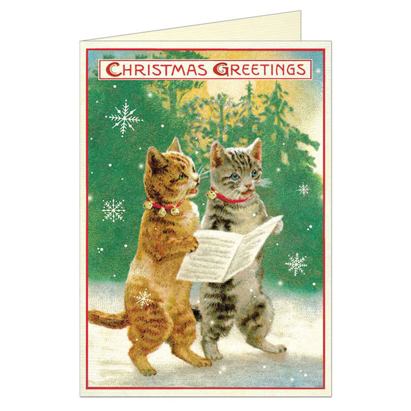Christmas Cats Greeting Card