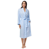 Classic Blue Gingham Luxe Pima Robe