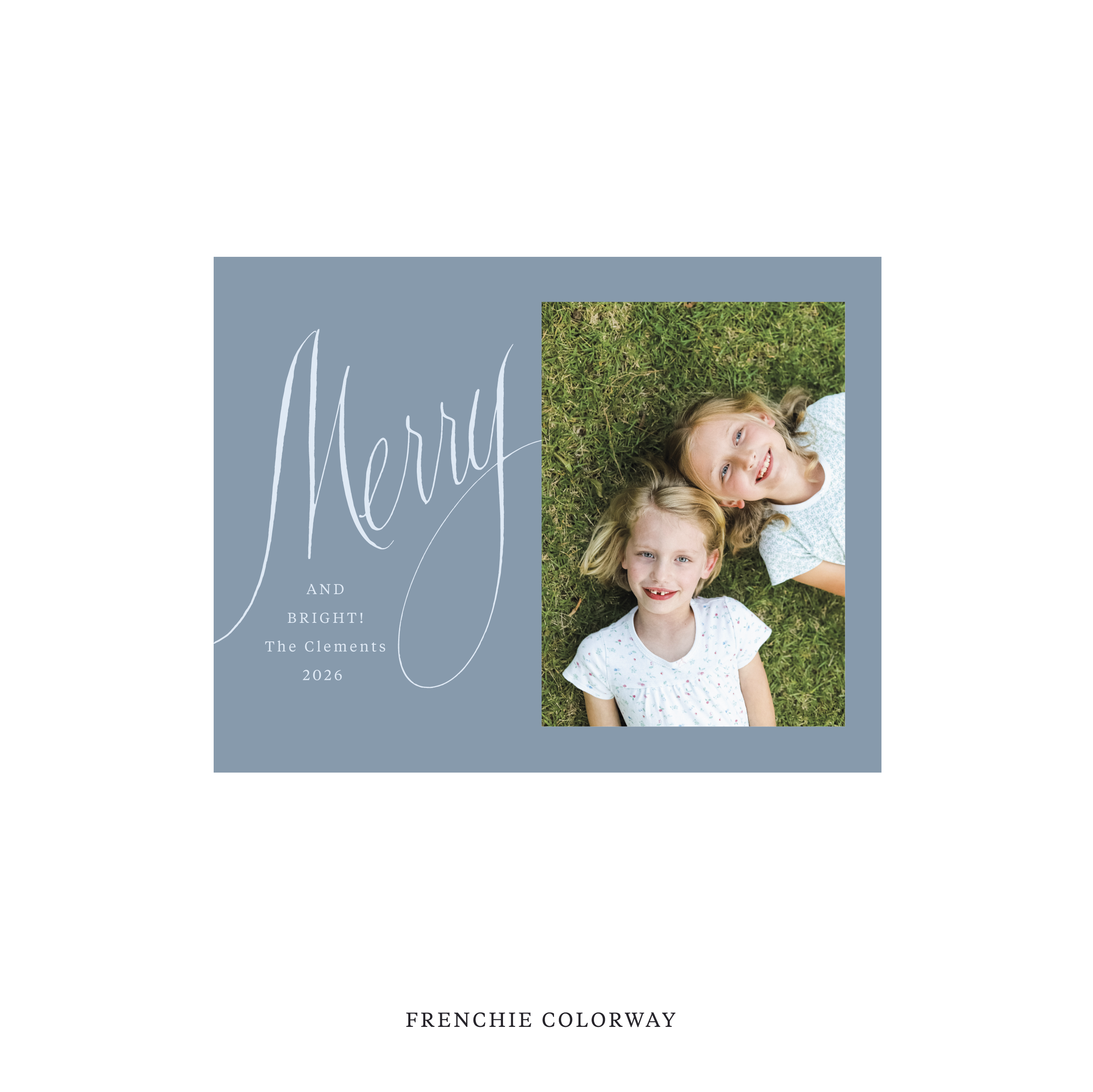 Clement Classic Flat Print Holiday Card, Small
