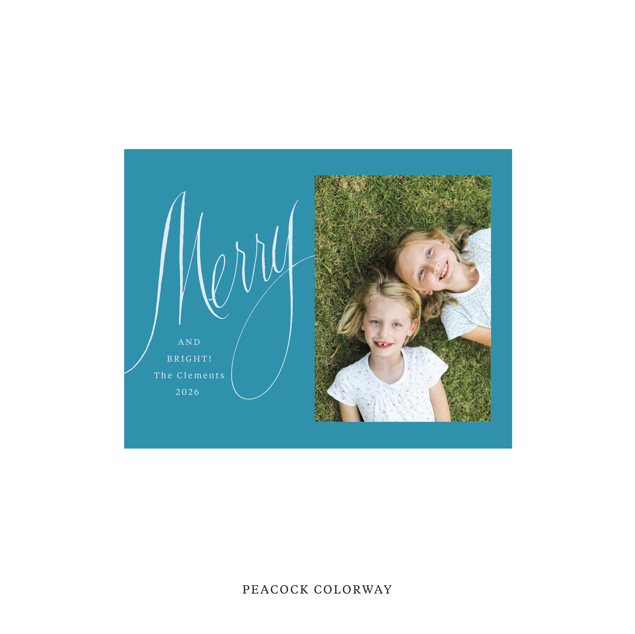 Clement Classic Flat Print Holiday Card, Small