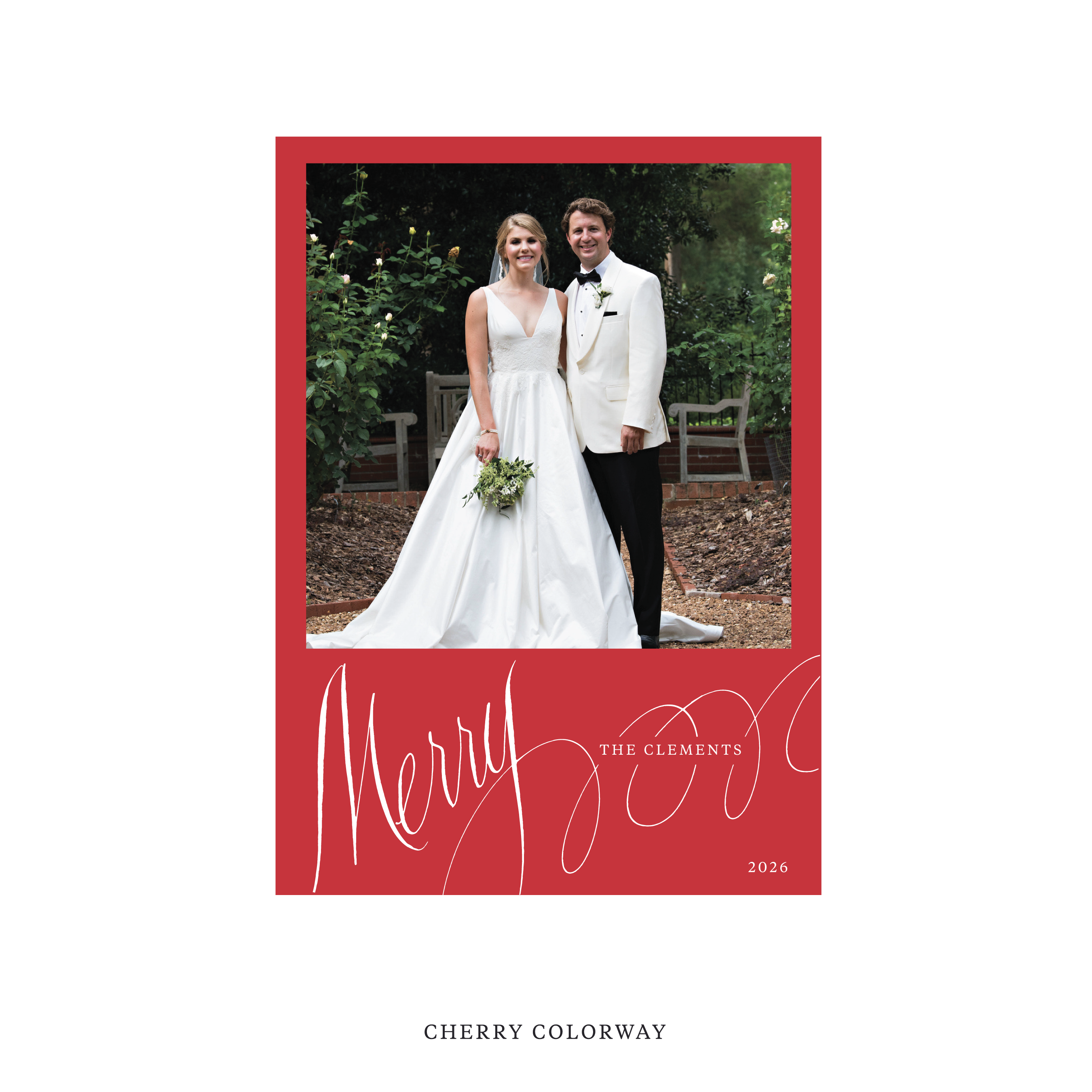 Clement Classic Flat Print Holiday Card, Large