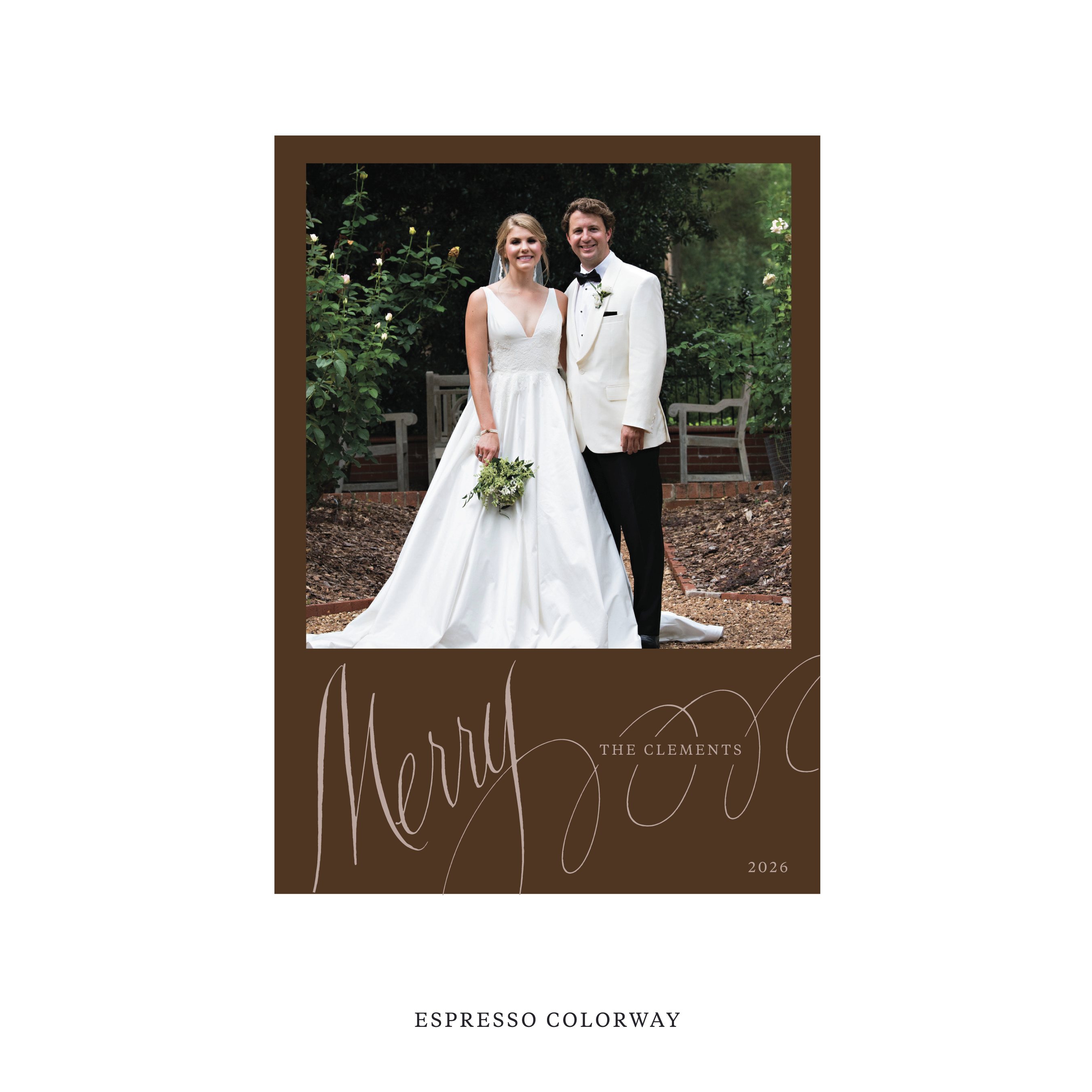 Clement Classic Flat Print Holiday Card, Large