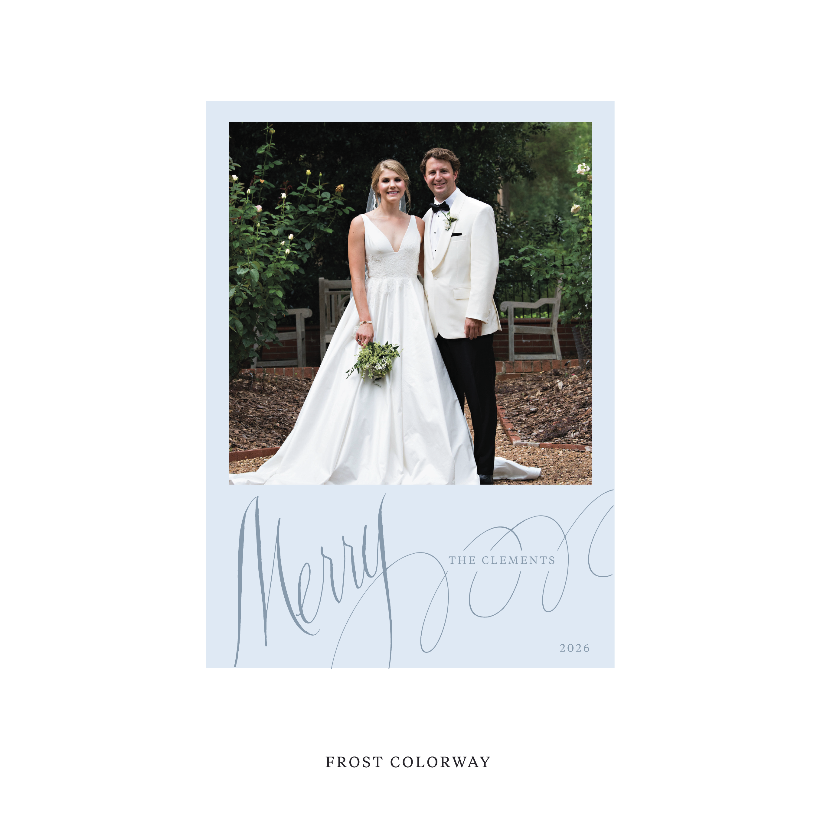 Clement Classic Flat Print Holiday Card, Large