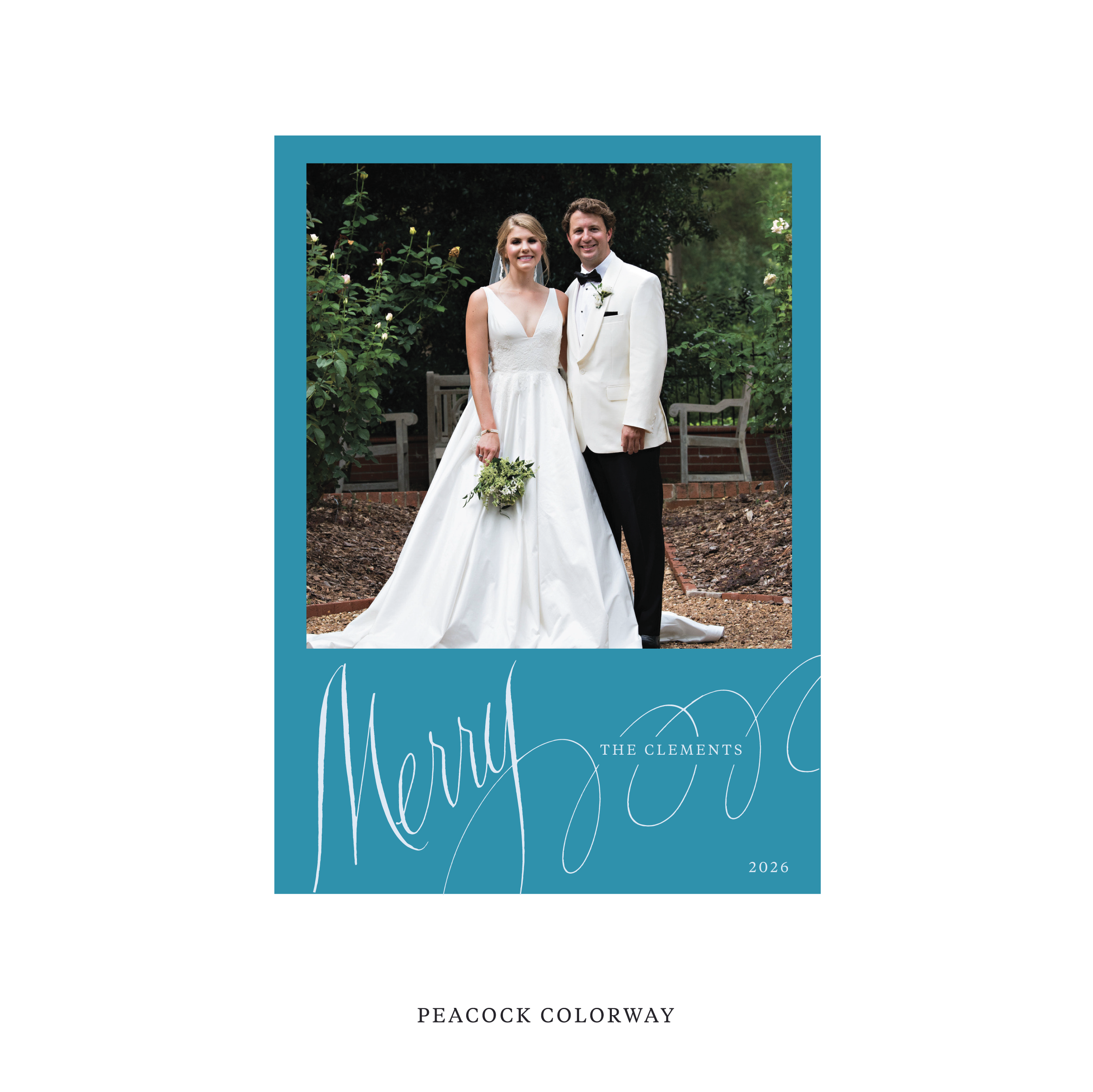 Clement Classic Flat Print Holiday Card, Large